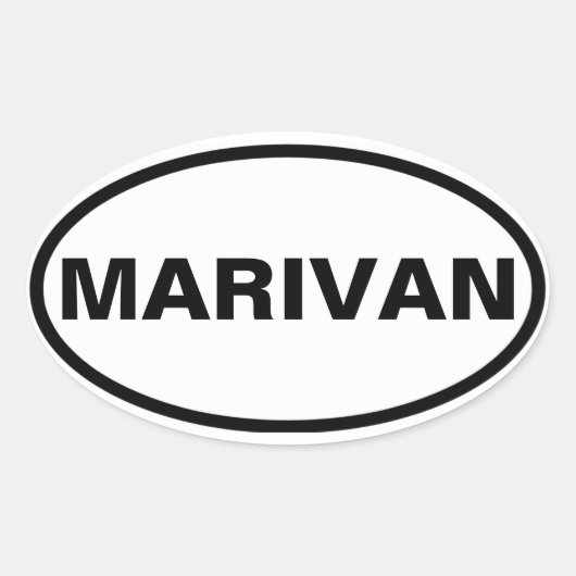Sticker Ovale QUATRE Marivan (Devant)