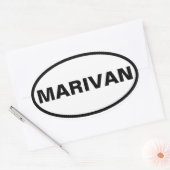 Sticker Ovale QUATRE Marivan (Enveloppe)