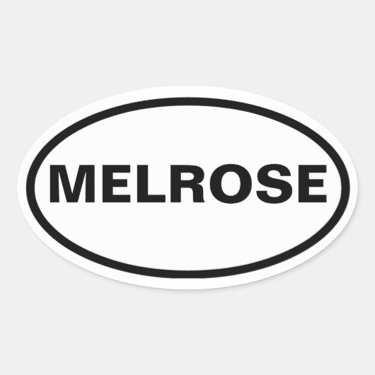 Sticker Ovale QUATRE Melrose (Devant)