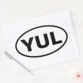 Sticker Ovale QUATRE Montréal "YUL" (Enveloppe)