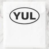 Sticker Ovale QUATRE Montréal "YUL" (Sac)