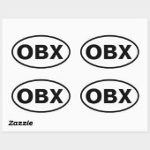 STICKER OVALE QUATRE OBX (Feuille)