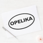 Sticker Ovale QUATRE Opelika (Enveloppe)