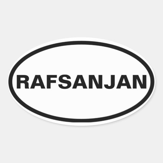 Sticker Ovale QUATRE Rafsanjan (Devant)