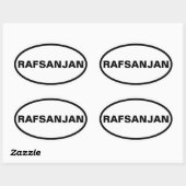 Sticker Ovale QUATRE Rafsanjan (Feuille)