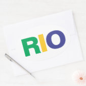 STICKER OVALE QUATRE RIO (Enveloppe)