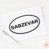 Sticker Ovale QUATRE Sabzevar (Enveloppe)