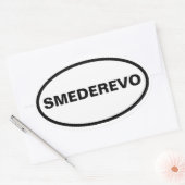 Sticker Ovale QUATRE Smederevo (Enveloppe)