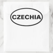 Sticker Ovale QUATRE Tchechia (Sac)