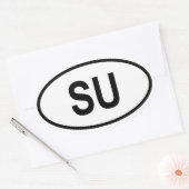 STICKER OVALE QUATRE URSS (Enveloppe)