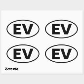 Sticker Ovale QUATRE Vallée Elysienne "EV" (Feuille)