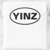 STICKER OVALE QUATRE "YINZ" (Sac)