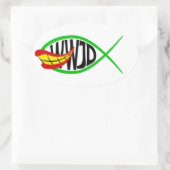 Sticker Ovale Que ferait Joker ? (Sac)