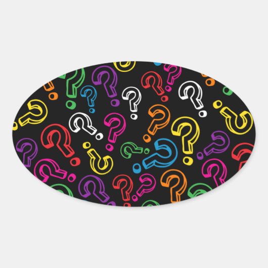 Sticker Ovale Questions (Devant)