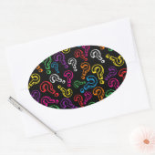 Sticker Ovale Questions (Enveloppe)