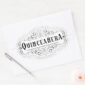 Sticker Ovale Quinceañera Sud-Ouest (Enveloppe)