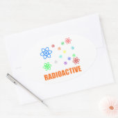Sticker Ovale Radioactif (Enveloppe)