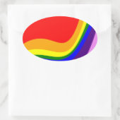 Sticker Ovale Rainbow Roy G Biv (Sac)