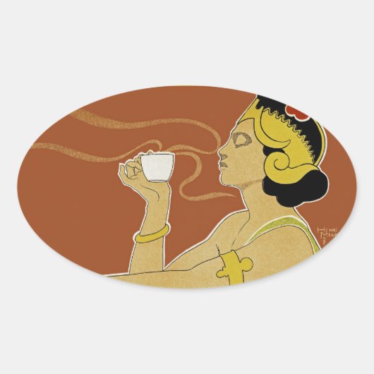 Sticker Ovale Rajah (Devant)