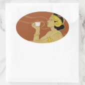 Sticker Ovale Rajah (Sac)