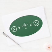Sticker Ovale Randonnée Vous Rend Heureux (Enveloppe)