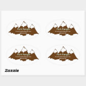 Sticker Ovale Ranger Park (Feuille)