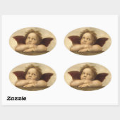 Sticker Ovale Raphael Angel 2 (Feuille)