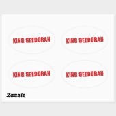 Sticker Ovale rappeur MF Doom (Feuille)