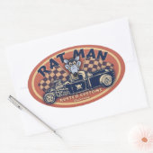 Sticker Ovale Rat Man II-ov (Enveloppe)