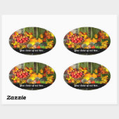 Sticker Ovale Récolte (Feuille)