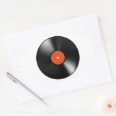 Sticker Ovale Record (Enveloppe)