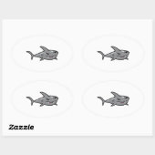 STICKER OVALE RECROQUER (Feuille)