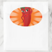 Sticker Ovale Red Pepper Superstar (Sac)