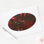 Sticker Ovale Red Sparkler (Enveloppe)