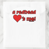 Sticker Ovale Redhead M'aime (Sac)