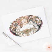 Sticker Ovale Reine des Coeurs (Enveloppe)