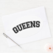 STICKER OVALE REINE, NYC (Enveloppe)