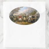 Sticker Ovale Remise du général Burgoyne - 1822 (Sac)