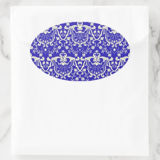 Sticker Ovale Rennaisance Damask #1 @ Sonolotre (Sac)