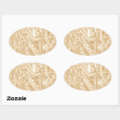 Sticker Ovale Rénovation du chipboard Motif OSB (Feuille)