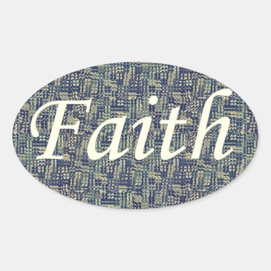 Sticker Ovale Reounding faith (Devant)