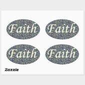 Sticker Ovale Reounding faith (Feuille)
