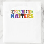 Sticker Ovale Representation Matters Rainbow Diversity (Sac)