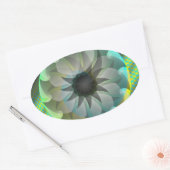 Sticker Ovale Requin spiral par Kenneth Yoncich (Enveloppe)