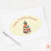 Sticker Ovale Réserver Anniversaire Enfants Lecture (Enveloppe)