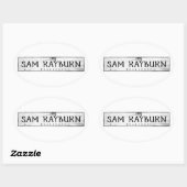 Sticker Ovale Réservoir Sam Rayburn (Feuille)