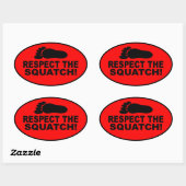 Sticker Ovale RESPECTEZ L'ESCALIER ! On dirait un PRO chez Bobo (Feuille)