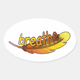 Sticker Ovale Respire