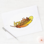 Sticker Ovale Respire (Enveloppe)