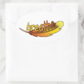 Sticker Ovale Respire (Sac)